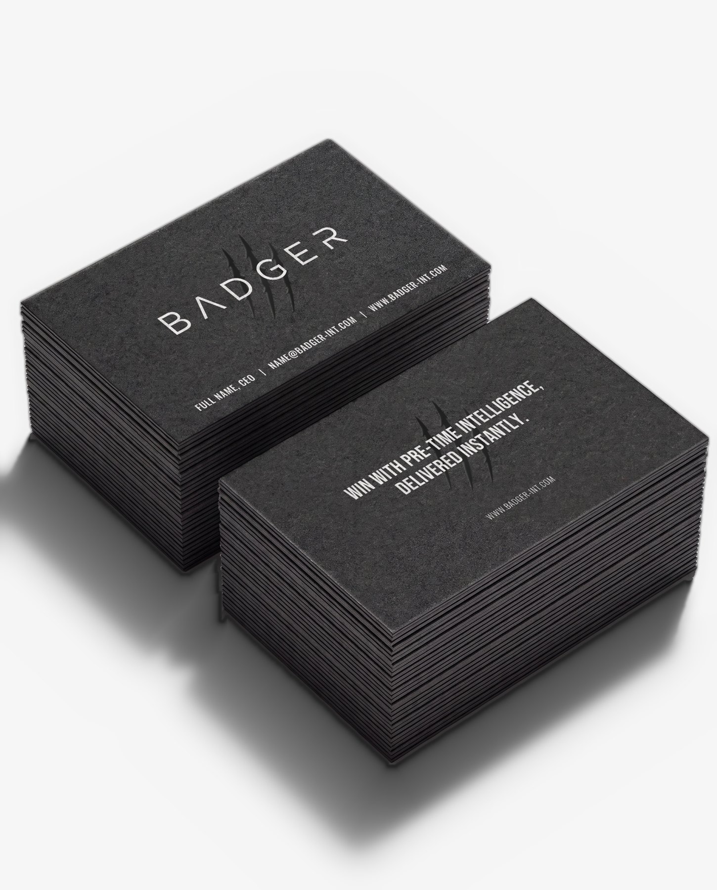 Badger, Business cards