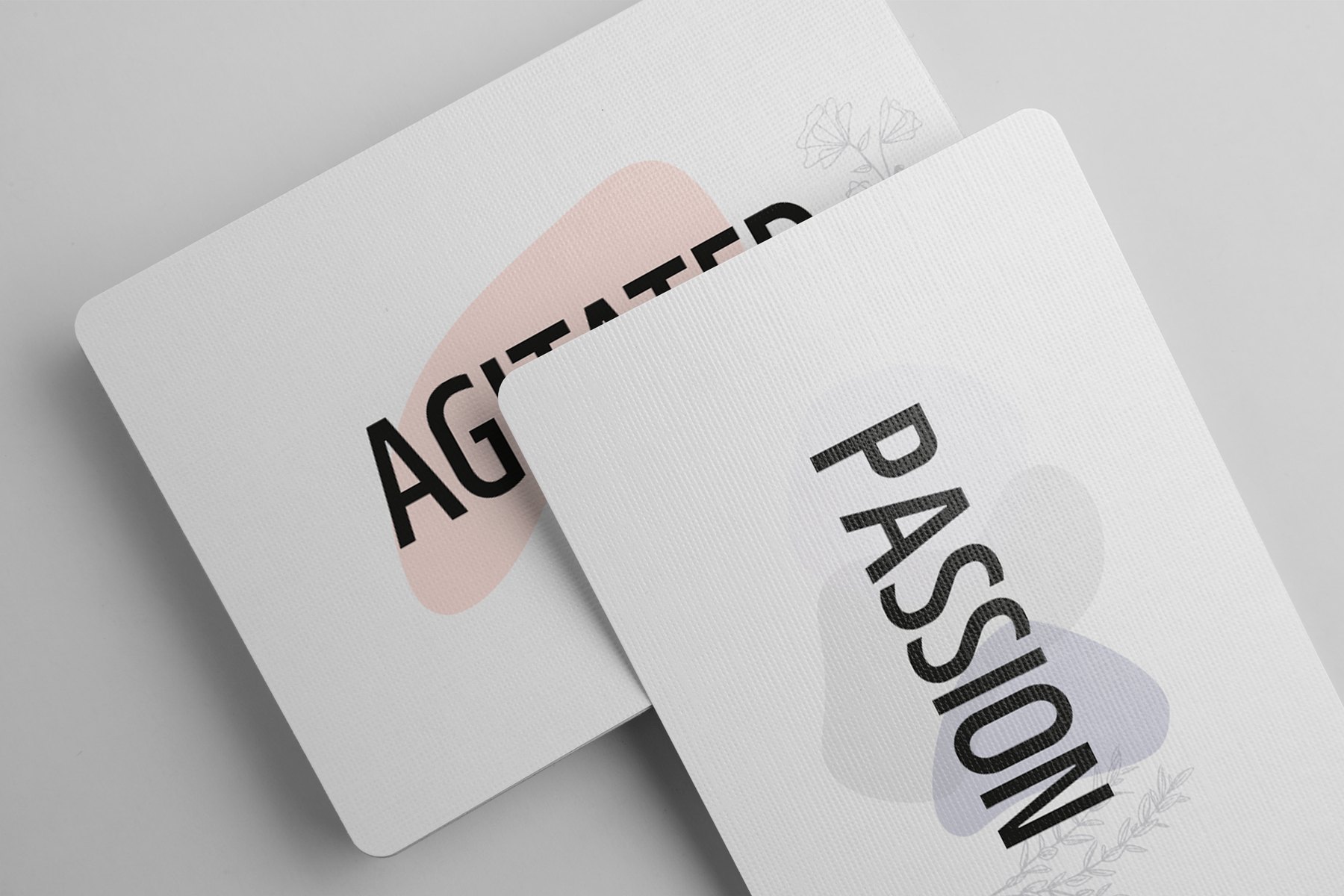 Emotion cards, Agitated and Passion