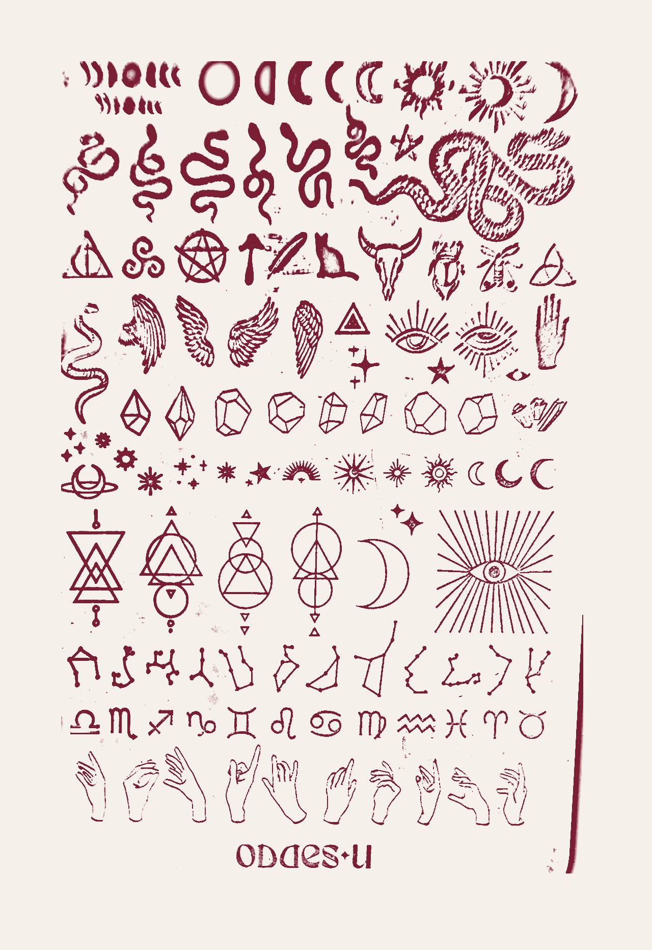 ODDESU, Plate artwork
