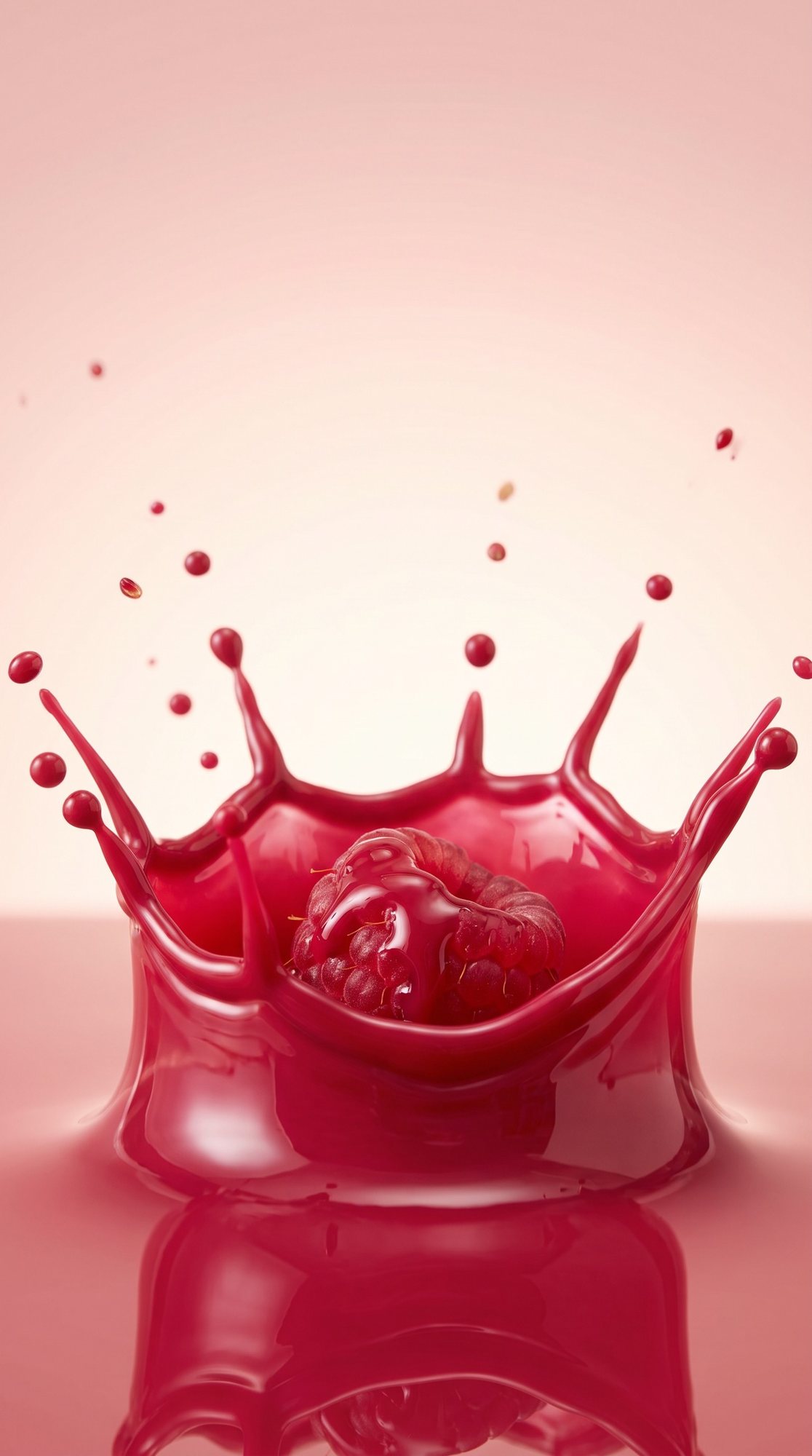 Raspberry polish splash